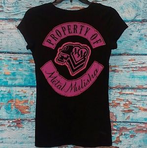 Metal Mulisha Small V-Neck Tee